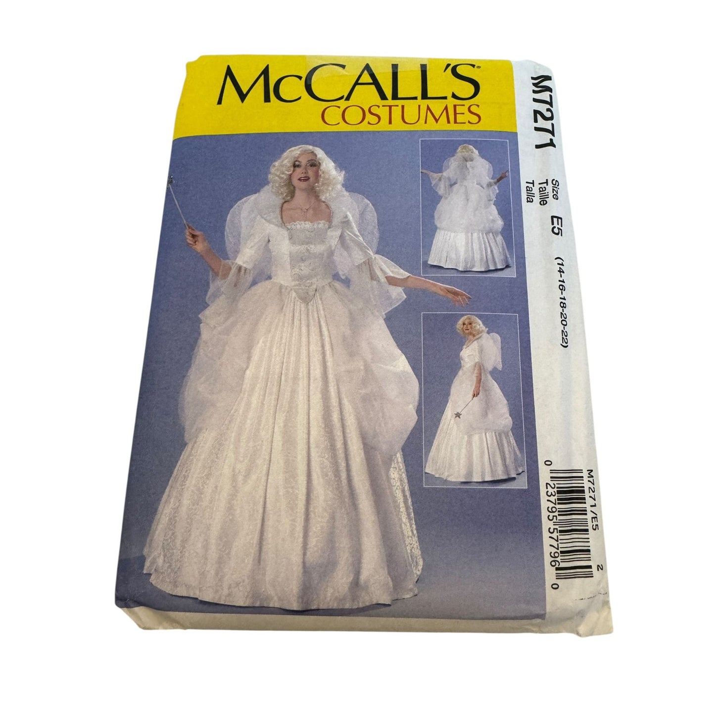 McCalls Sewing Pattern M7271 Fairy Godmother Dress Angel Halloween Costume 14-22