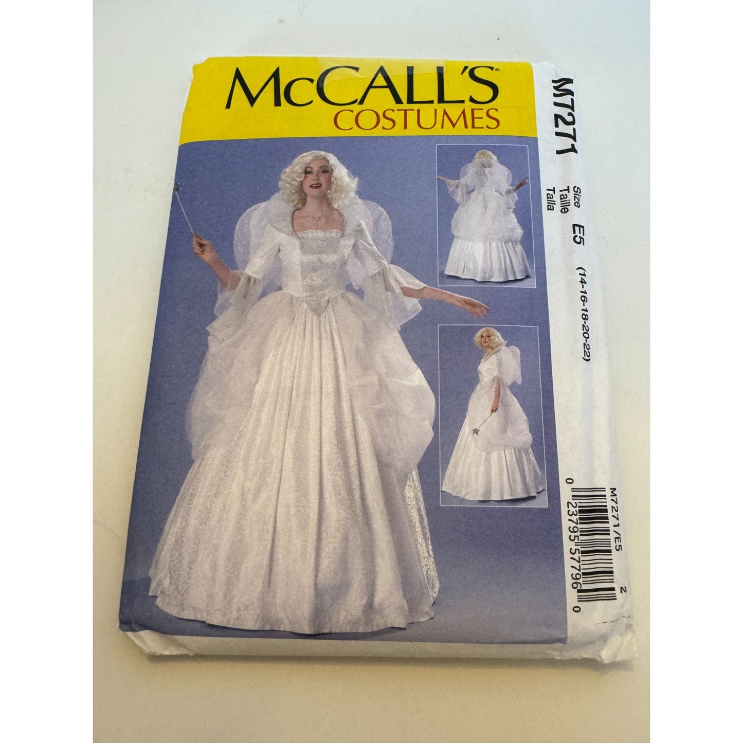 McCalls Sewing Pattern M7271 Fairy Godmother Dress Angel Halloween Costume 14-22