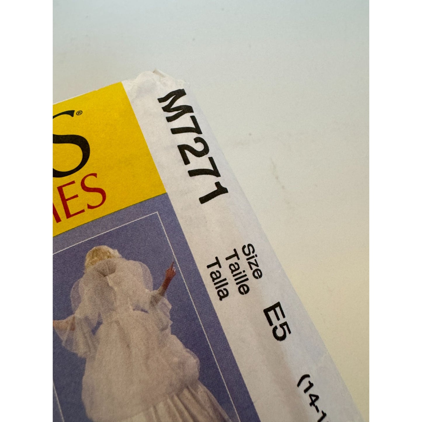 McCalls Sewing Pattern M7271 Fairy Godmother Dress Angel Halloween Costume 14-22
