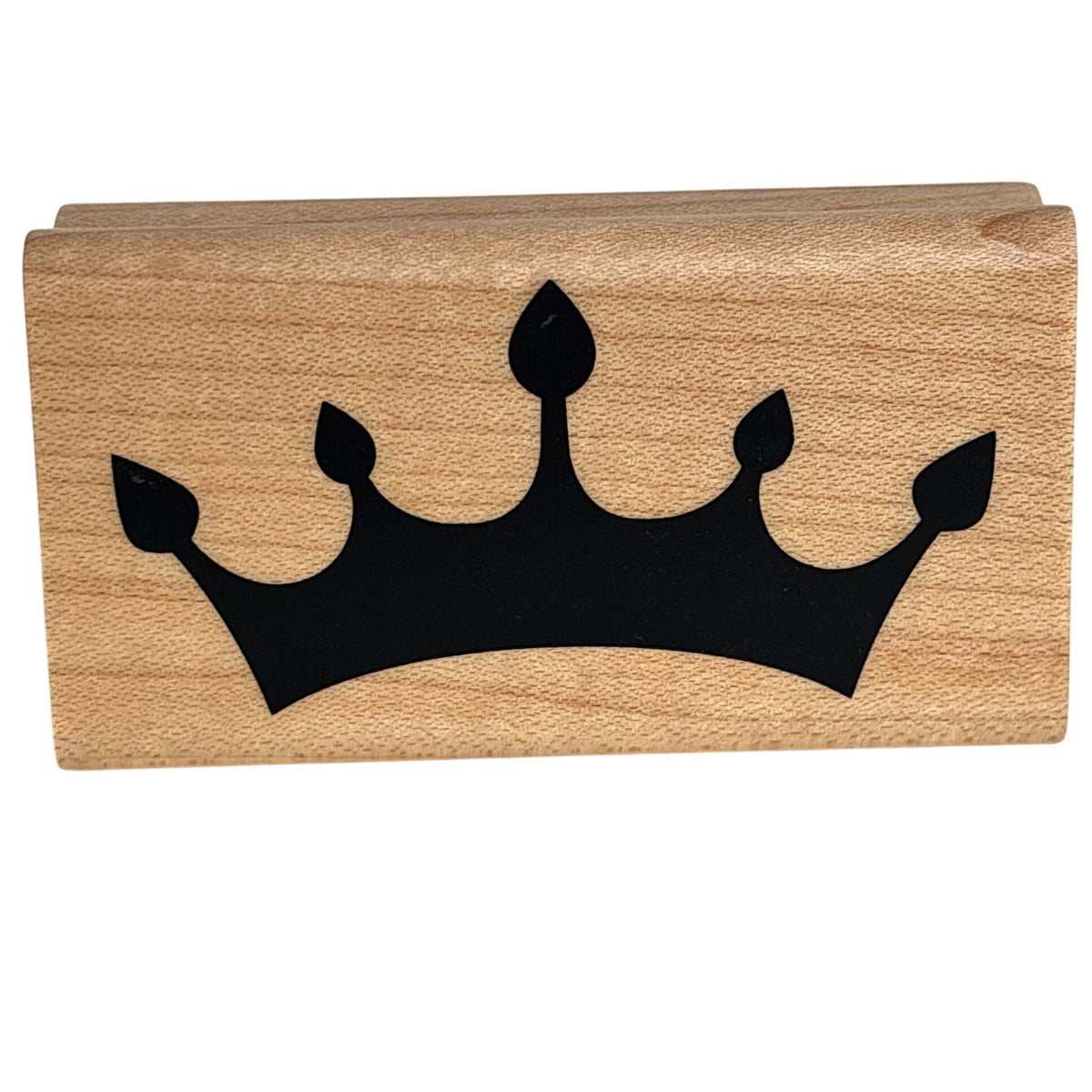 Inkadinkado Rubber Stamp Crown Princess Queen Royal Tiara Fairy Tale Birthday Cardmaking Wood Mounted