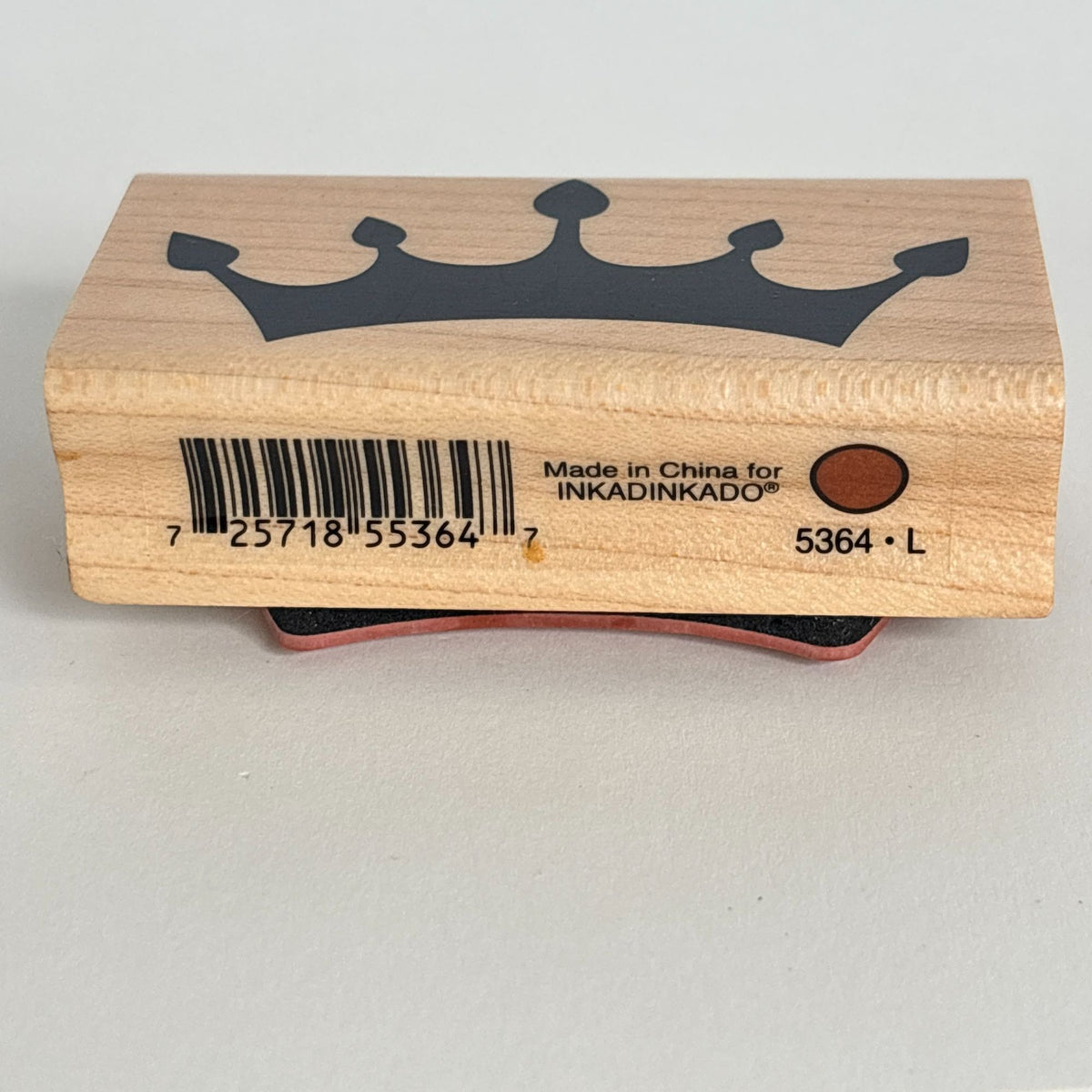 Inkadinkado Rubber Stamp Crown Princess Queen Royal Tiara Fairy Tale Birthday Cardmaking Wood Mounted