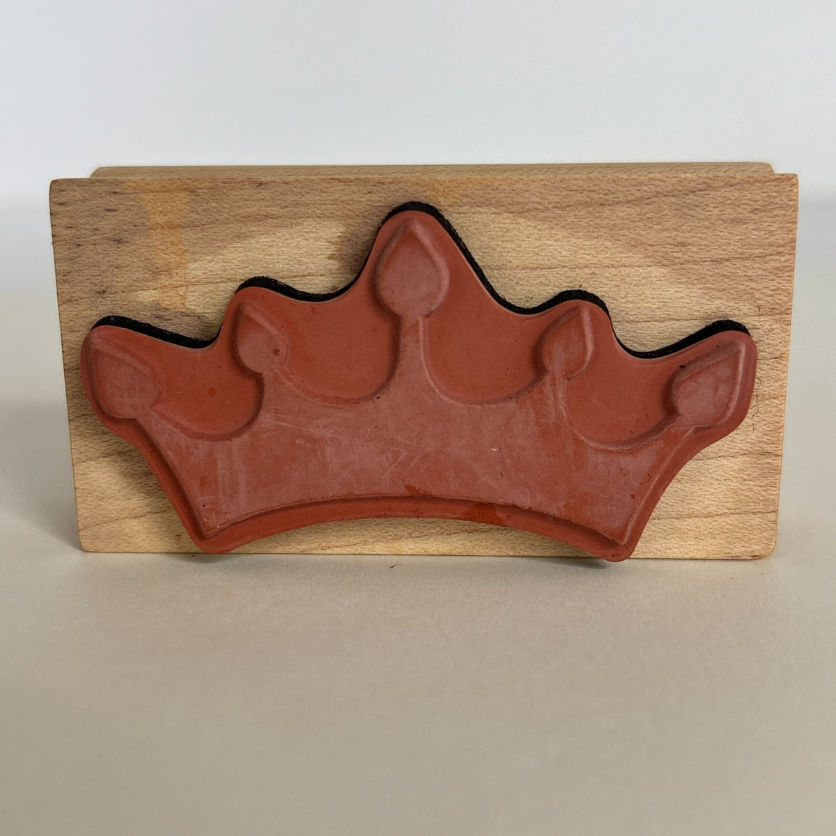 Inkadinkado Rubber Stamp Crown Princess Queen Royal Tiara Fairy Tale Birthday Cardmaking Wood Mounted