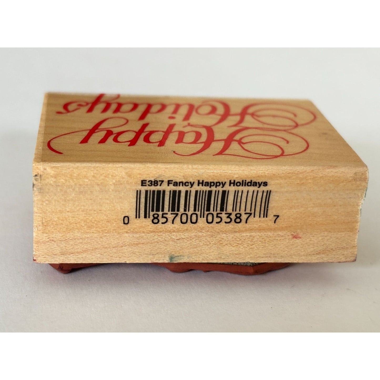 Hero Arts Rubber Stamp Happy Holidays Christmas Cardmaking Fancy Script Greeting