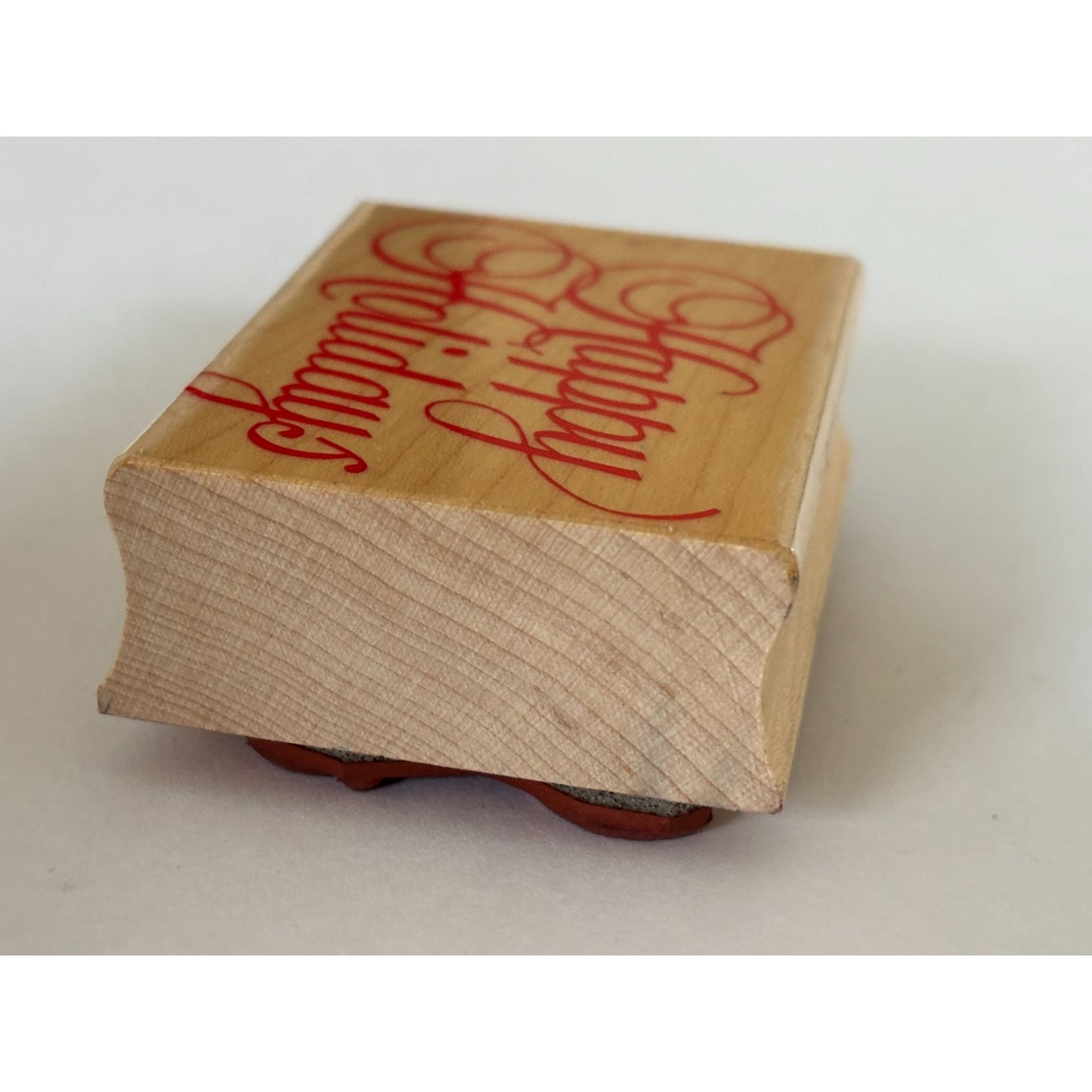 Hero Arts Rubber Stamp Happy Holidays Christmas Cardmaking Fancy Script Greeting