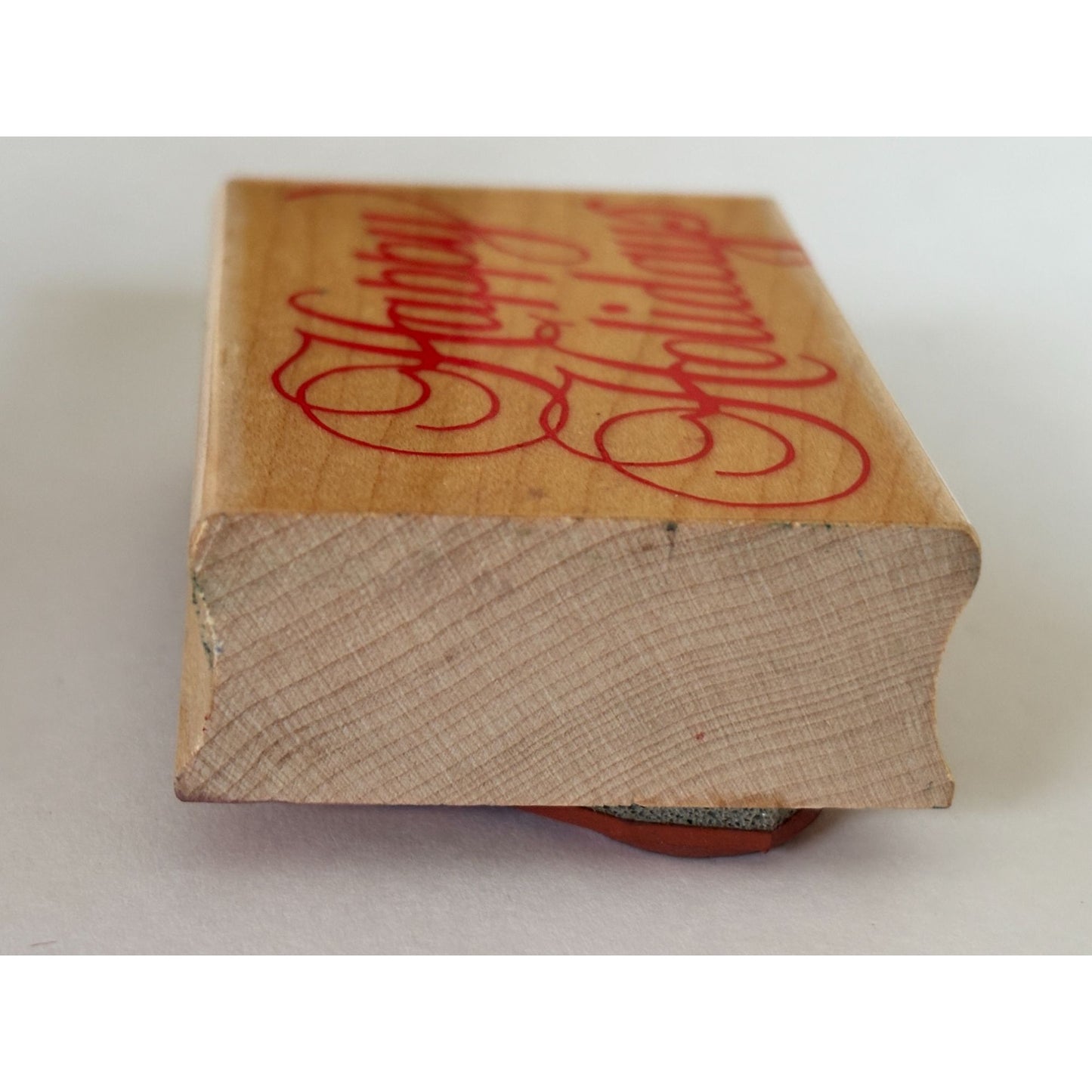 Hero Arts Rubber Stamp Happy Holidays Christmas Cardmaking Fancy Script Greeting