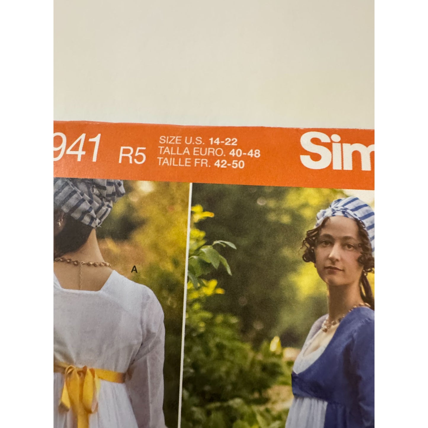 Simplicity Sewing Pattern S8941 American Duchess Regency Dress Sizes 14-22 Uncut