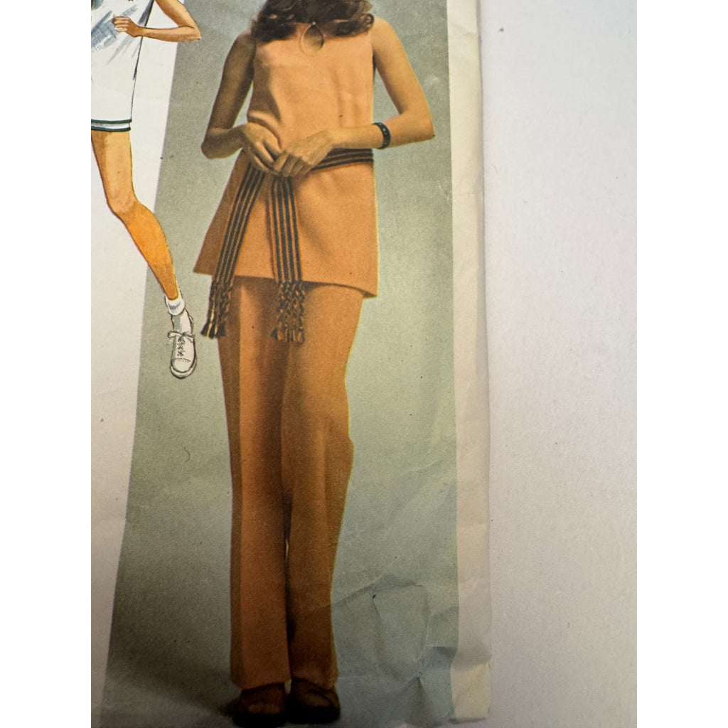 Simplicity 9417 Super Jiffy Vintage Sewing Pattern Tunic & Pants Size 12 Bust 34 Misses 1971