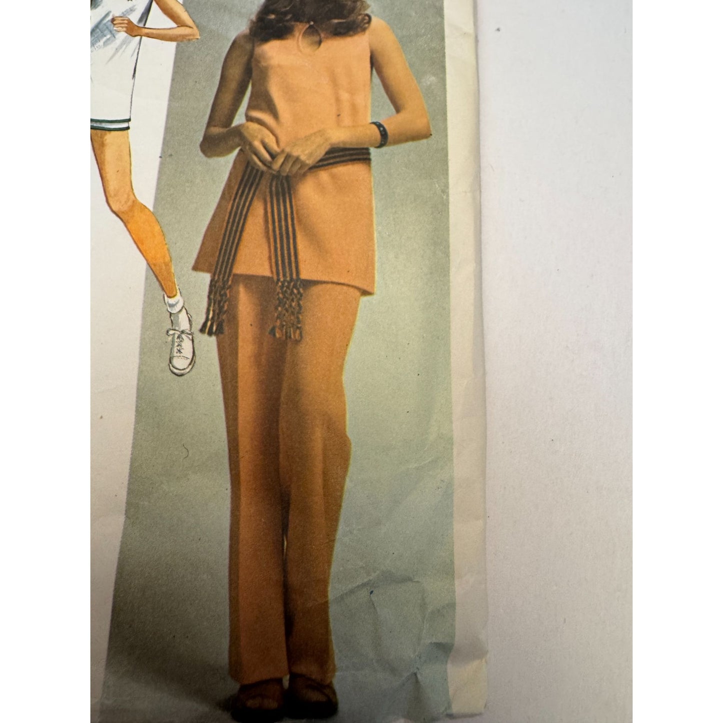 Simplicity 9417 Super Jiffy Vintage Sewing Pattern Tunic & Pants Size 12 Bust 34 Misses 1971