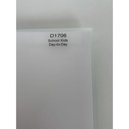 CTMH My Acrylix Acrylic Stamp Set Back to School Kids Day to Day Best Teacher