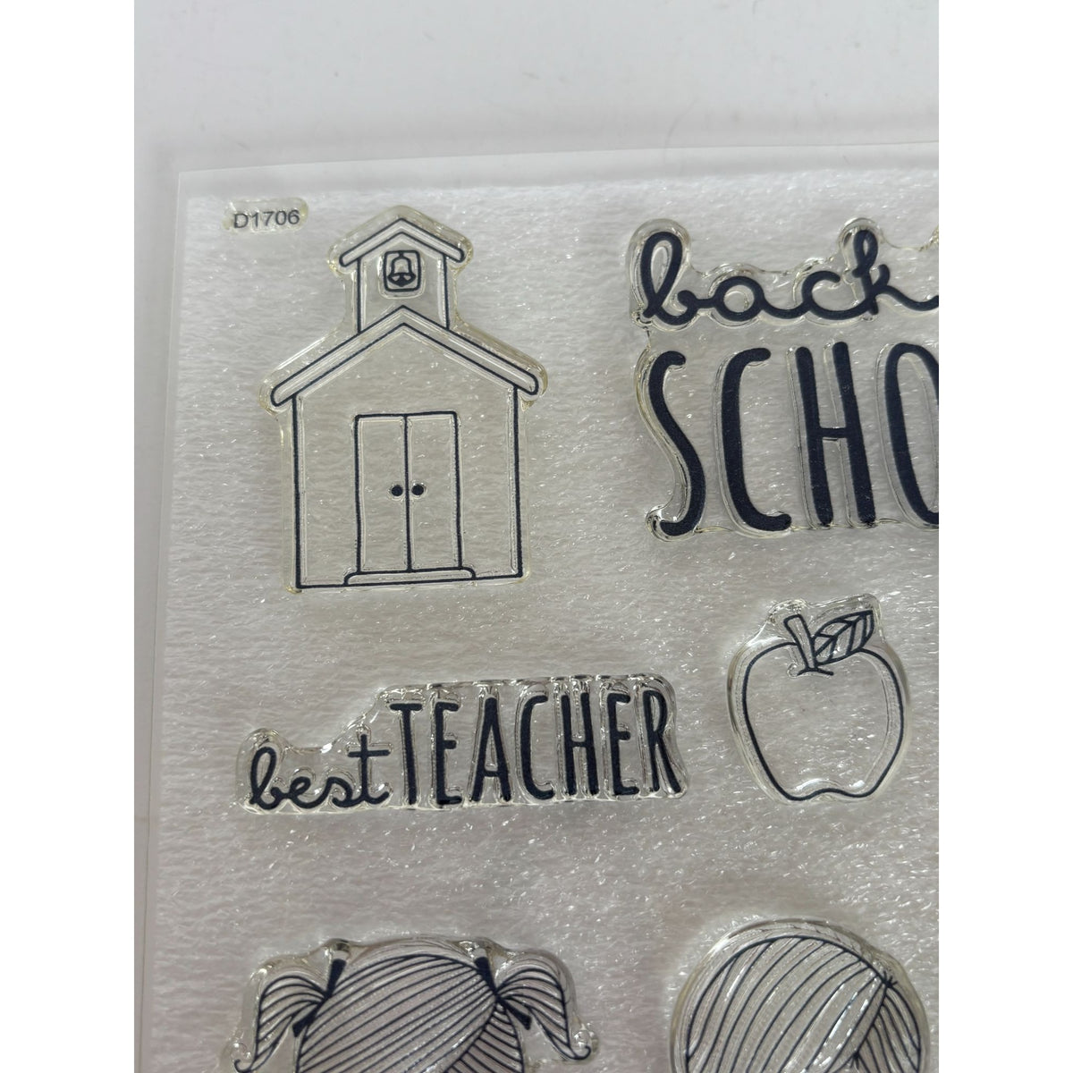 CTMH My Acrylix Acrylic Stamp Set Back to School Kids Day to Day Best Teacher