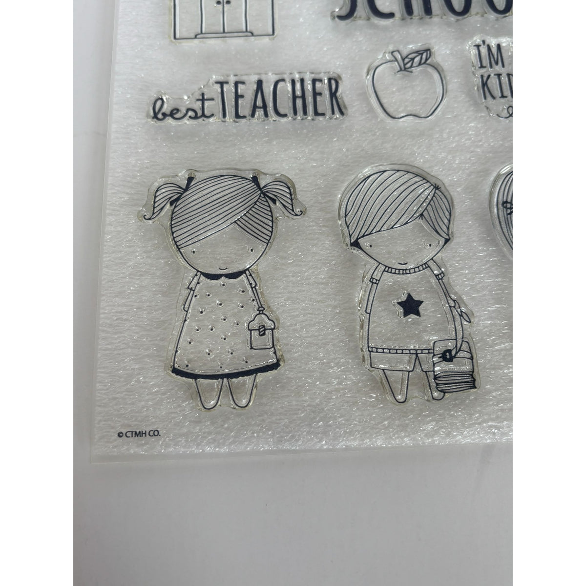 CTMH My Acrylix Acrylic Stamp Set Back to School Kids Day to Day Best Teacher