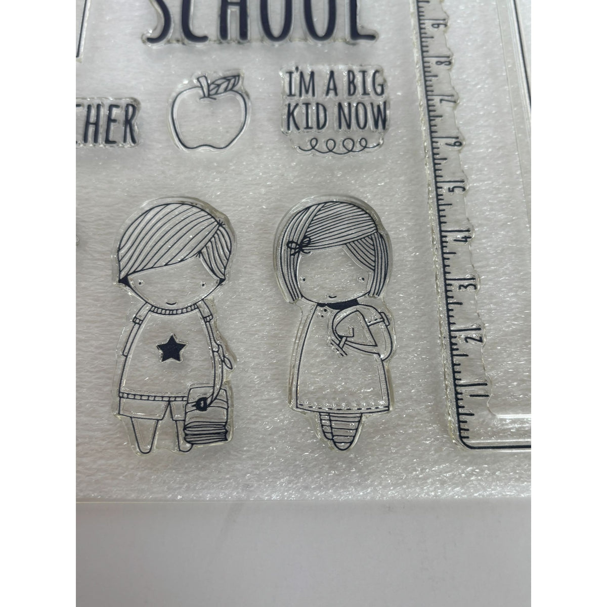 CTMH My Acrylix Acrylic Stamp Set Back to School Kids Day to Day Best Teacher