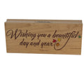 Hero Arts Rubber Stamp Wishing You A Bountiful Day Year Cardmaking Thanksgiving Fall Leaves