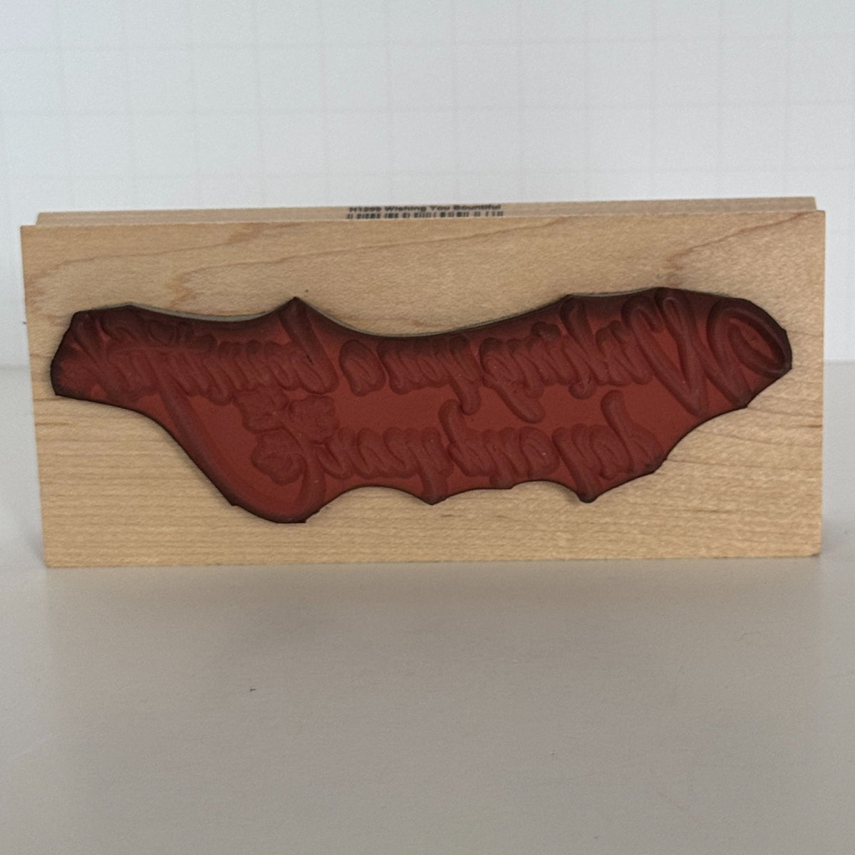 Hero Arts Rubber Stamp Wishing You A Bountiful Day Year Cardmaking Thanksgiving Fall Leaves