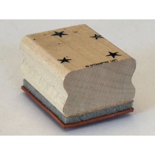 Stampin Up Rubber Stamp Star Background Pattern Night Sky Stars 4th of July Art