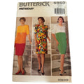 Butterick Sewing Pattern 5980 Sheath Dress Color Block Fast Easy Career 6 8 10