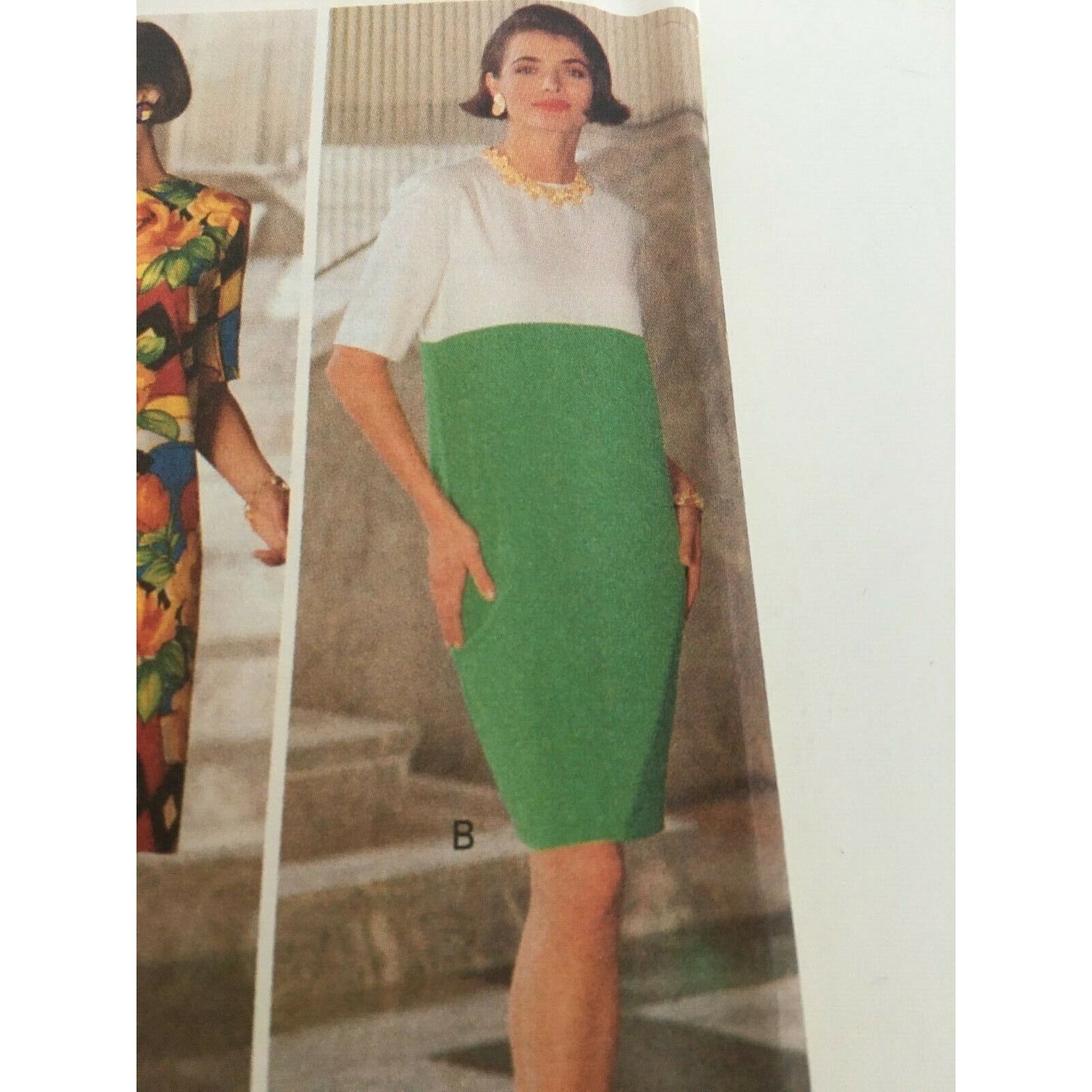 Butterick Sewing Pattern 5980 Sheath Dress Color Block Fast Easy Career 6 8 10