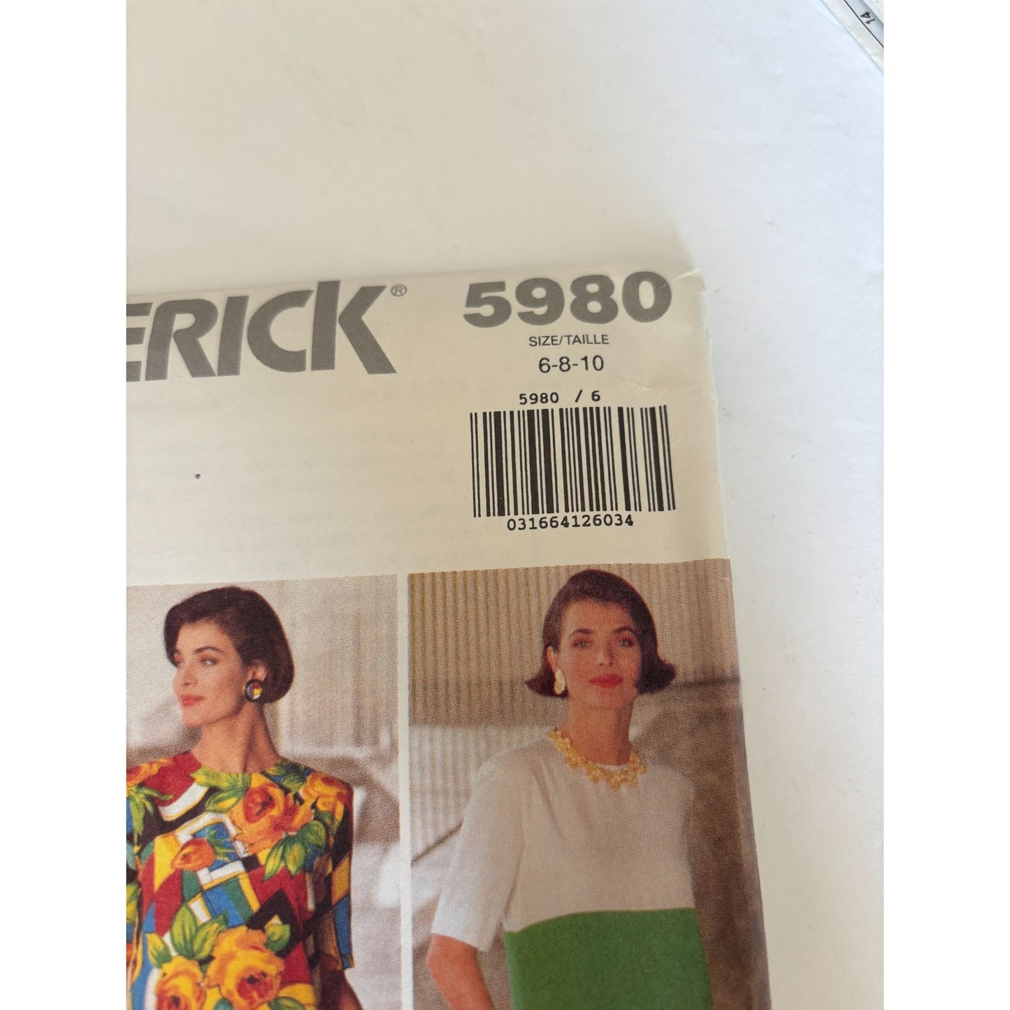 Butterick Sewing Pattern 5980 Sheath Dress Color Block Fast Easy Career 6 8 10
