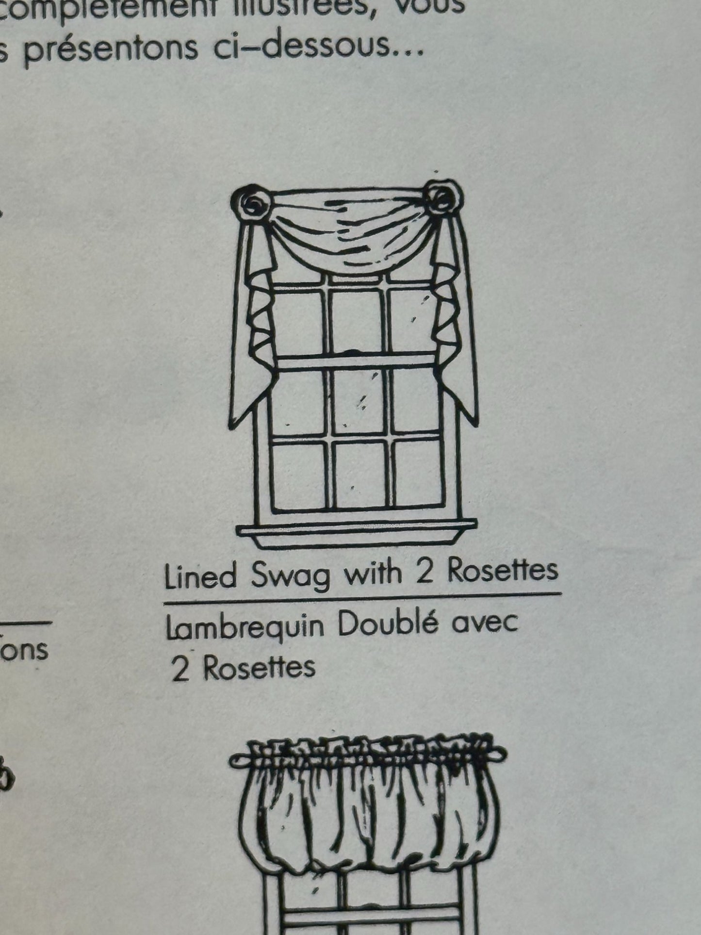Simplicity Sewing Pattern 9799 Easy House Curtains Window Treatment Swag Valance
