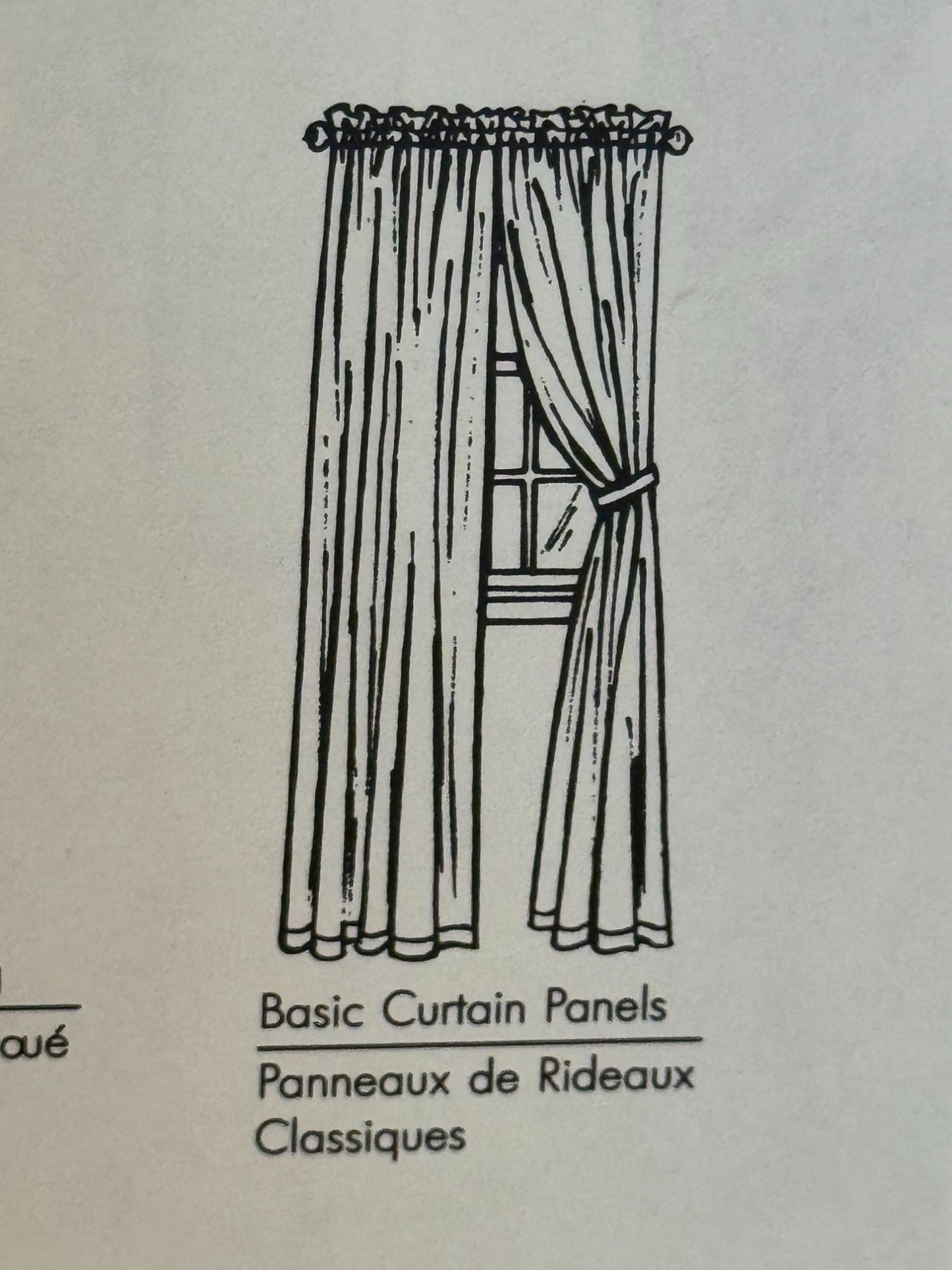 Simplicity Sewing Pattern 9799 Easy House Curtains Window Treatment Swag Valance