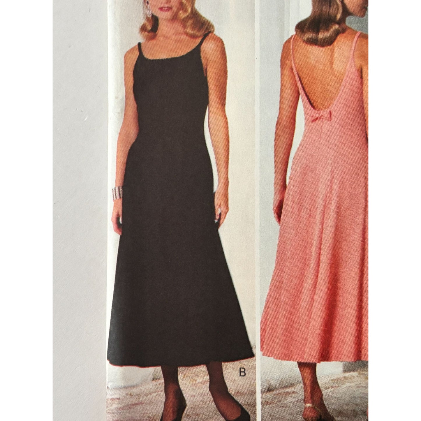 Butterick Sewing Pattern 6554 Dress Evening Formal 90s Minimalist Easy UC 6 8 10