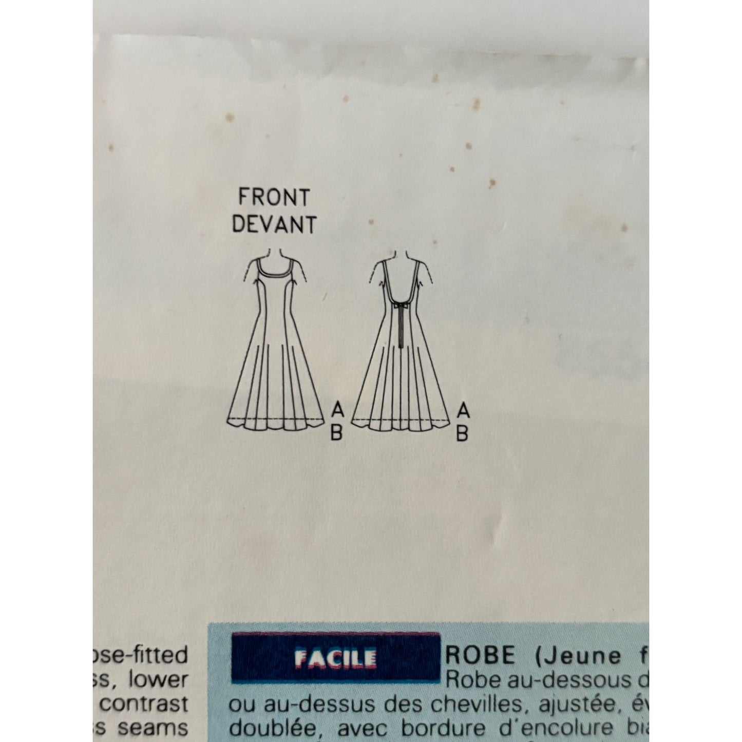 Butterick Sewing Pattern 6554 Dress Evening Formal 90s Minimalist Easy UC 6 8 10