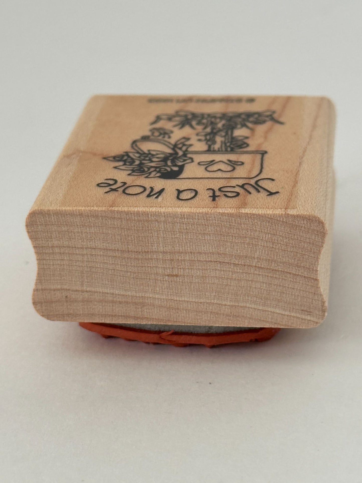 Stampin Up Rubber Stamp Just A Note Mailbox Snail Mail Letter Writing Cardmaking