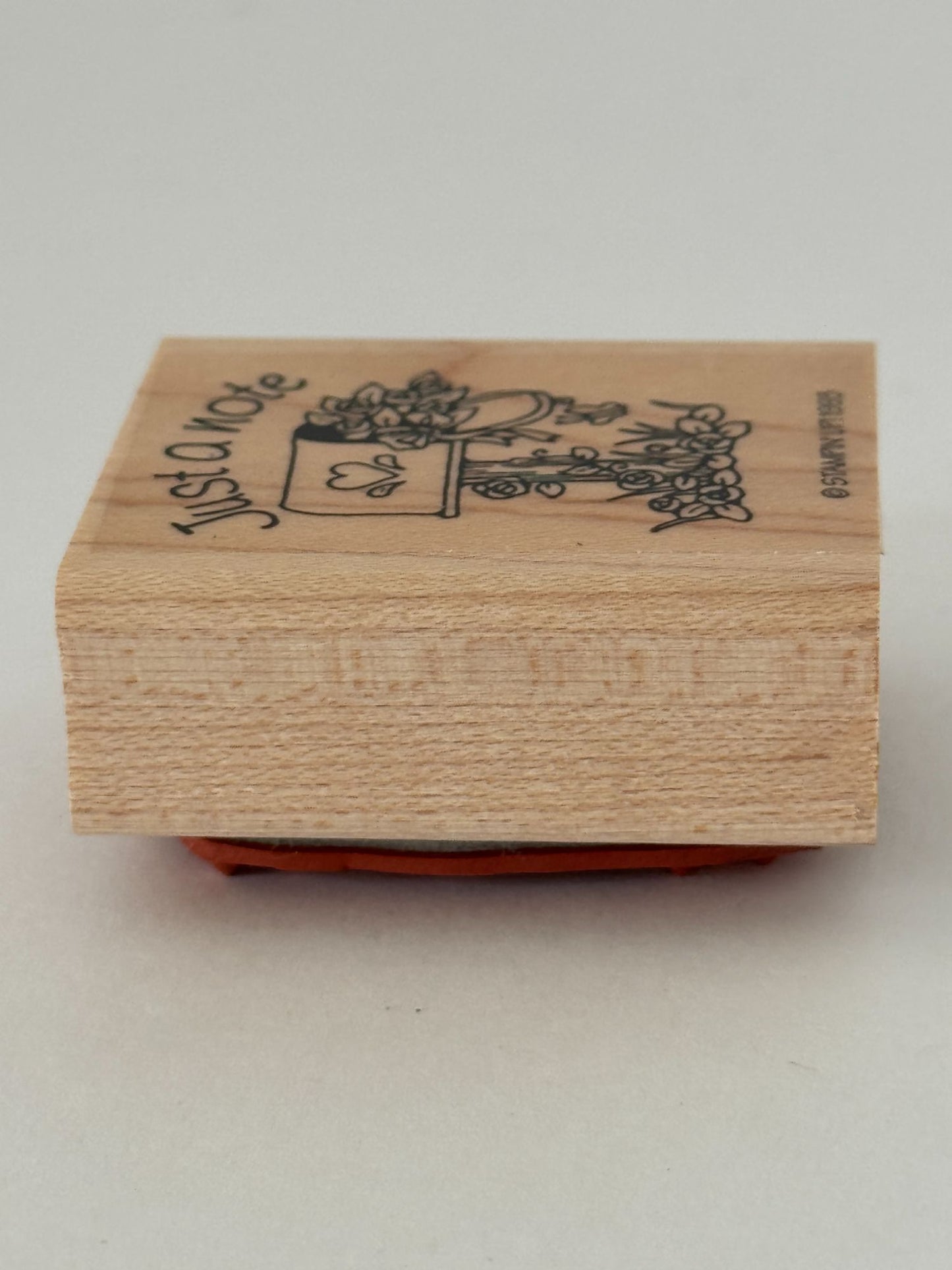 Stampin Up Rubber Stamp Just A Note Mailbox Snail Mail Letter Writing Cardmaking