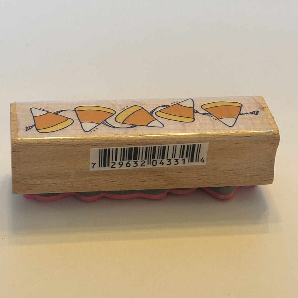 Studio G Rubber Stamp Candy Corn Halloween Card Making Border Fall Season Banner Garland