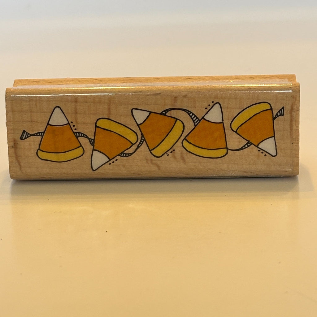 Studio G Rubber Stamp Candy Corn Halloween Card Making Border Fall Season Banner Garland