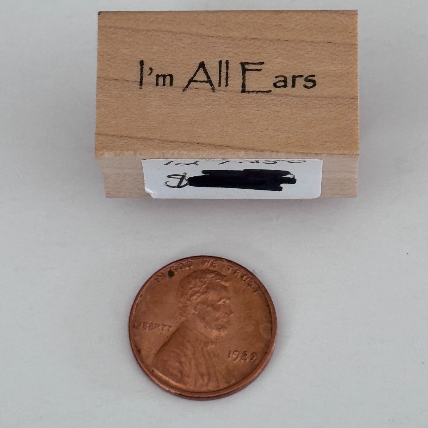Rosies Roadshow Rubber Stamp I Am All Ears Cardmaking Words Funny Sentiment Crafting Tool