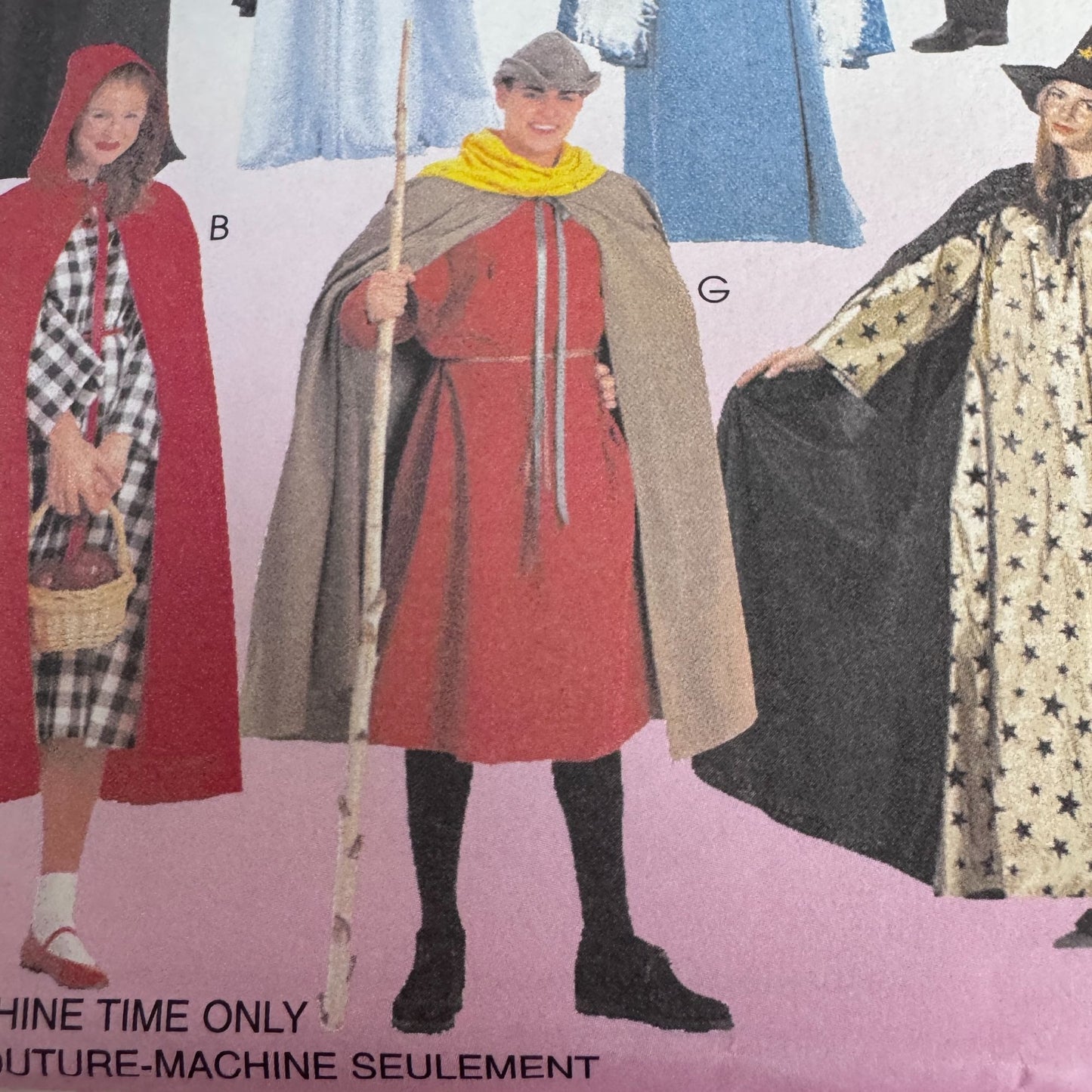 McCalls Sewing Pattern 2853 Halloween Costumes Magician Witch Robin Hood S-XL Uncut Grim Reaper
