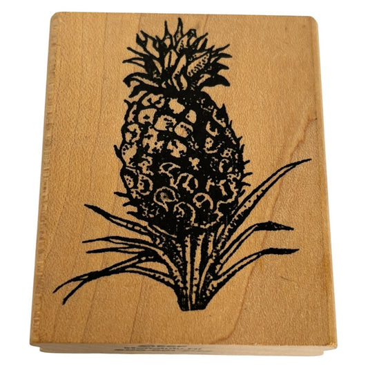 RSP Rubber Stamp Pineapple Plant Fruit Tropical Food Hawaii Vacation Card Making