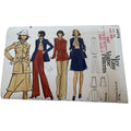 Vogue Sewing Pattern 8474 Misses Jacket A-Line Skirt Pants Size 16 1970s Uncut