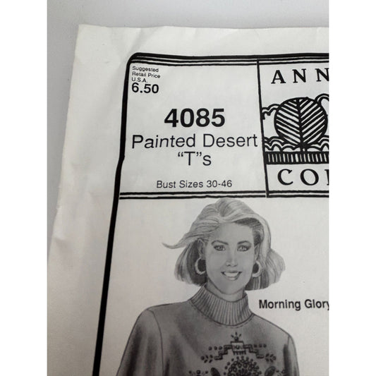 Stretch and Sew Sewing Pattern 4085 Painted Desert Ts T-Shirts Ann Person Uncut