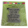 Stampendous Cling Stamp Kind Friendship Thankful Quote Sentiment Card Making Words Friend Thank You