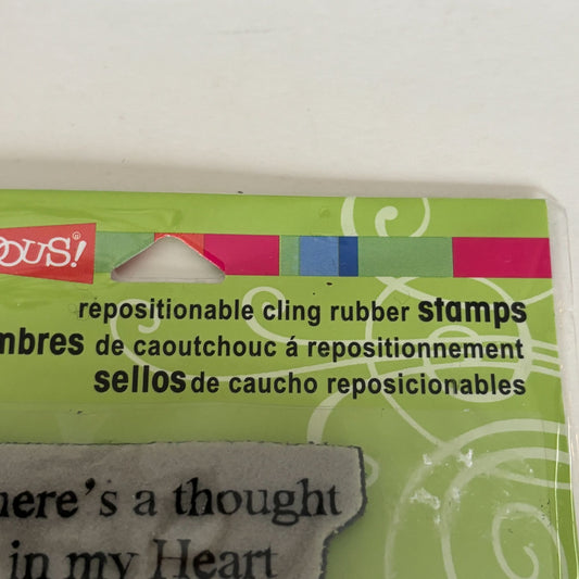 Stampendous Cling Stamp Kind Friendship Thankful Quote Sentiment Card Making Words Friend Thank You