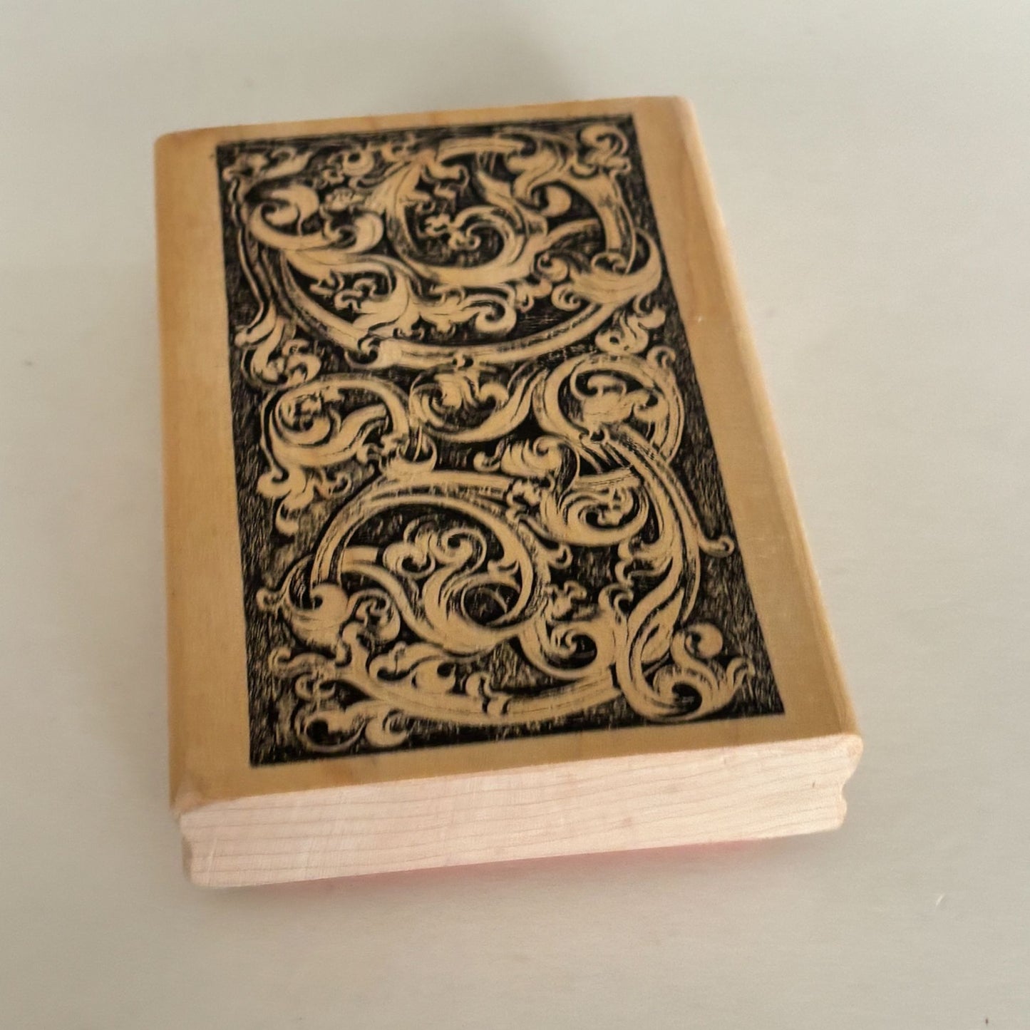 A Stamp In The Hand Rubber Stamp Ornate Scroll Pattern Swirls Scrollwork Cardmaking Baroque