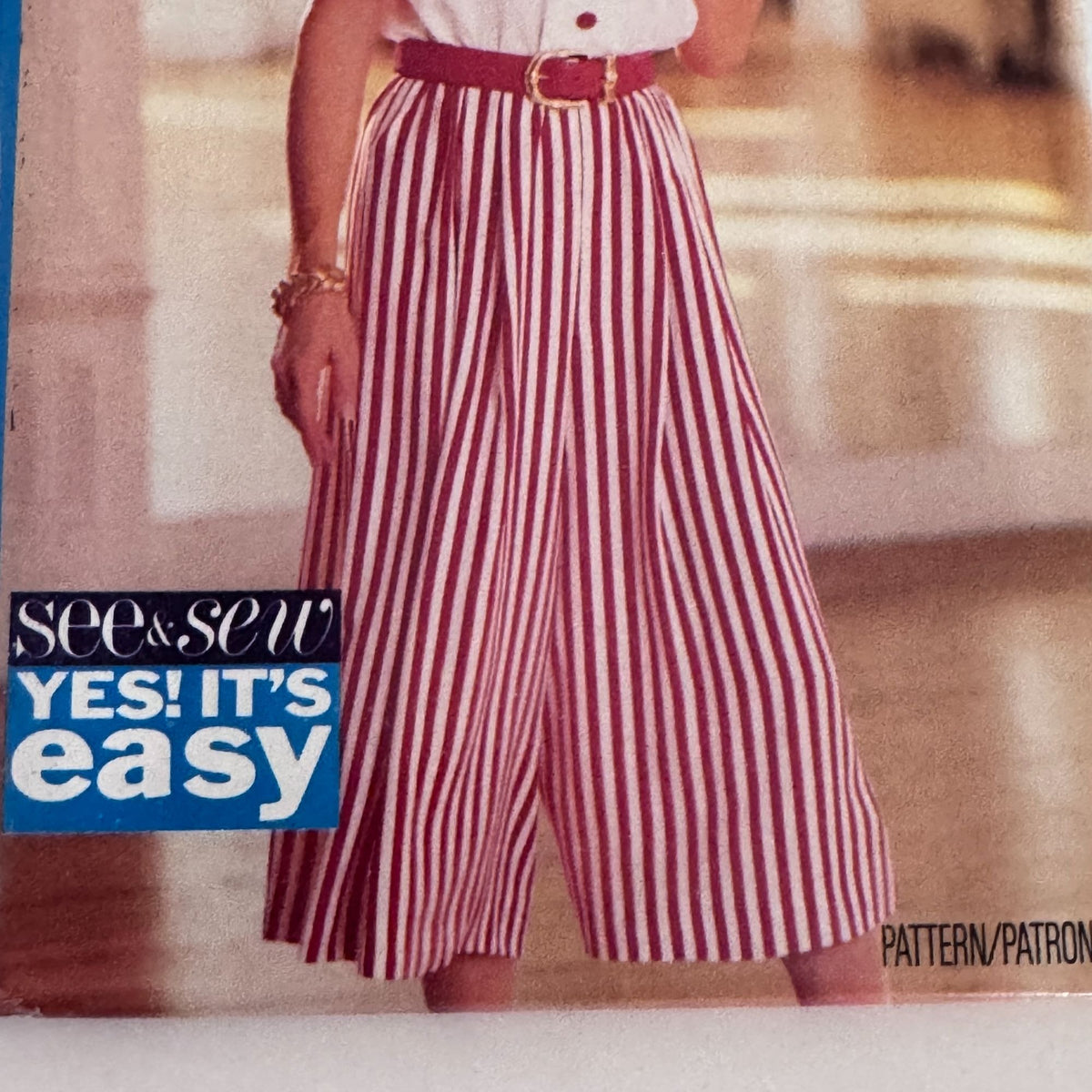 Butterick Sewing Pattern 6880 Culotte Dress Wide Leg Summer 90s Size 12-16 Uncut Vintage