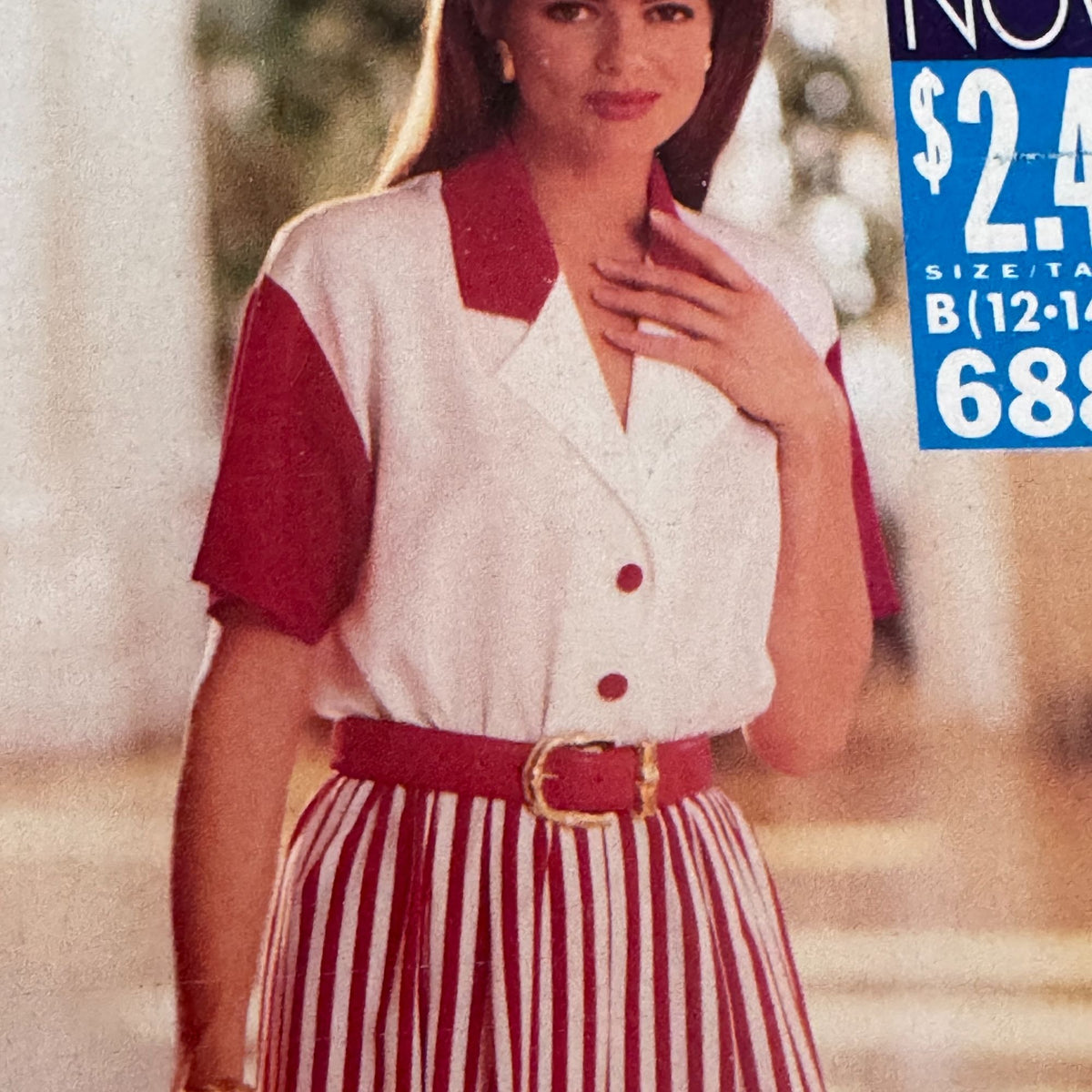 Butterick Sewing Pattern 6880 Culotte Dress Wide Leg Summer 90s Size 12-16 Uncut Vintage