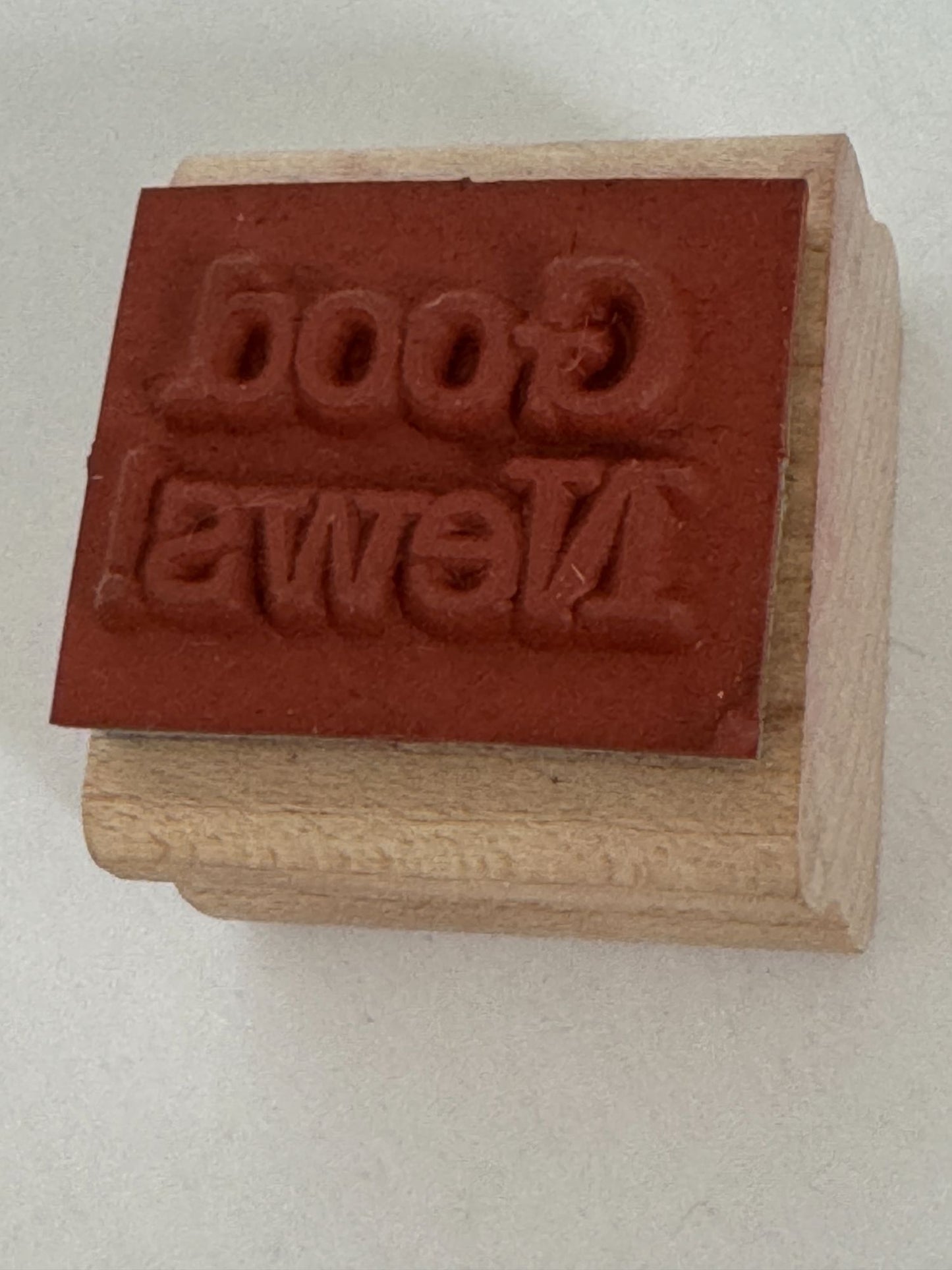 Stampin Up Rubber Stamp Good News Celebration Baby Announcement Card Making Word