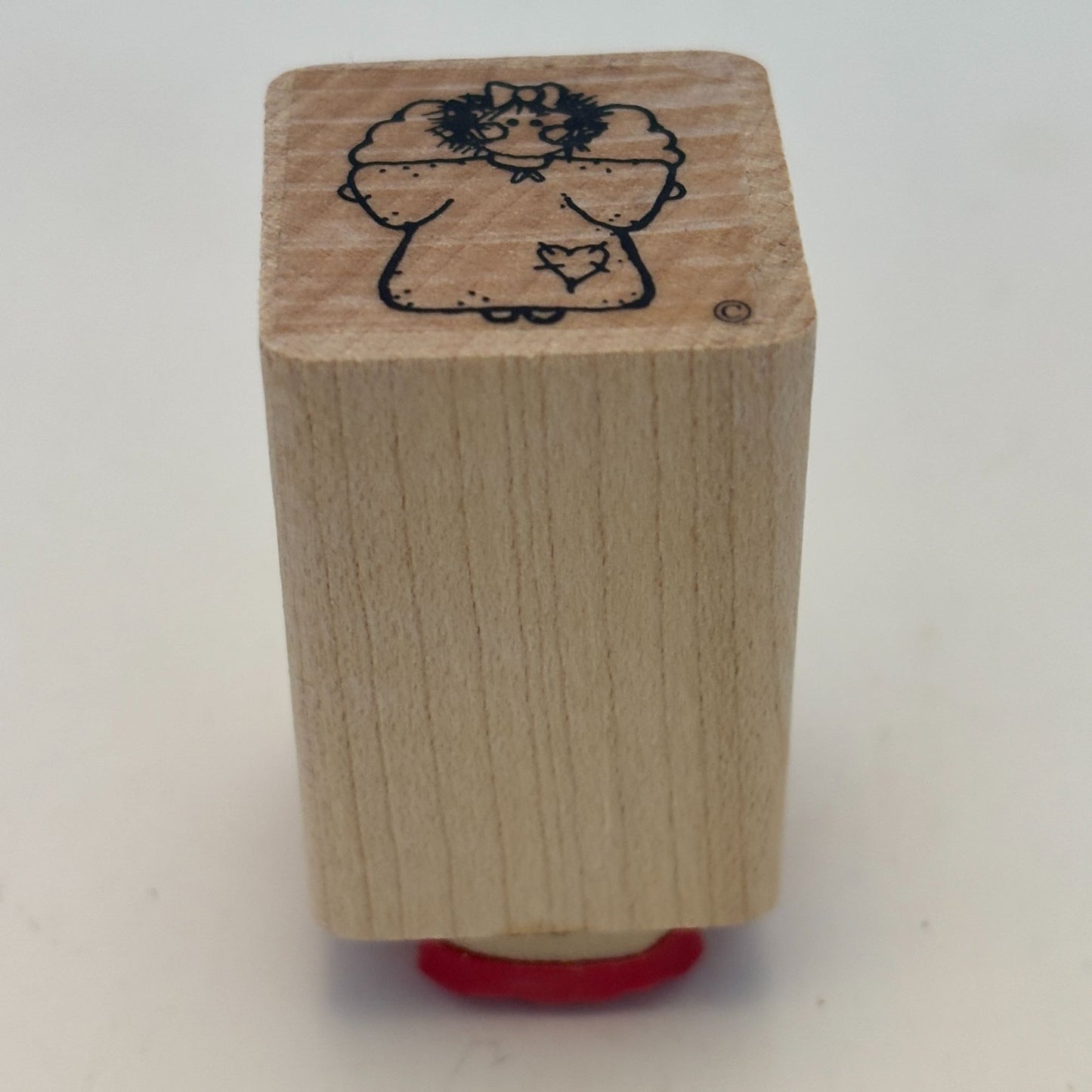 DOTS Rubber Stamp Christmas Country Angel Patches Gift Tag Card Making 1 Inch