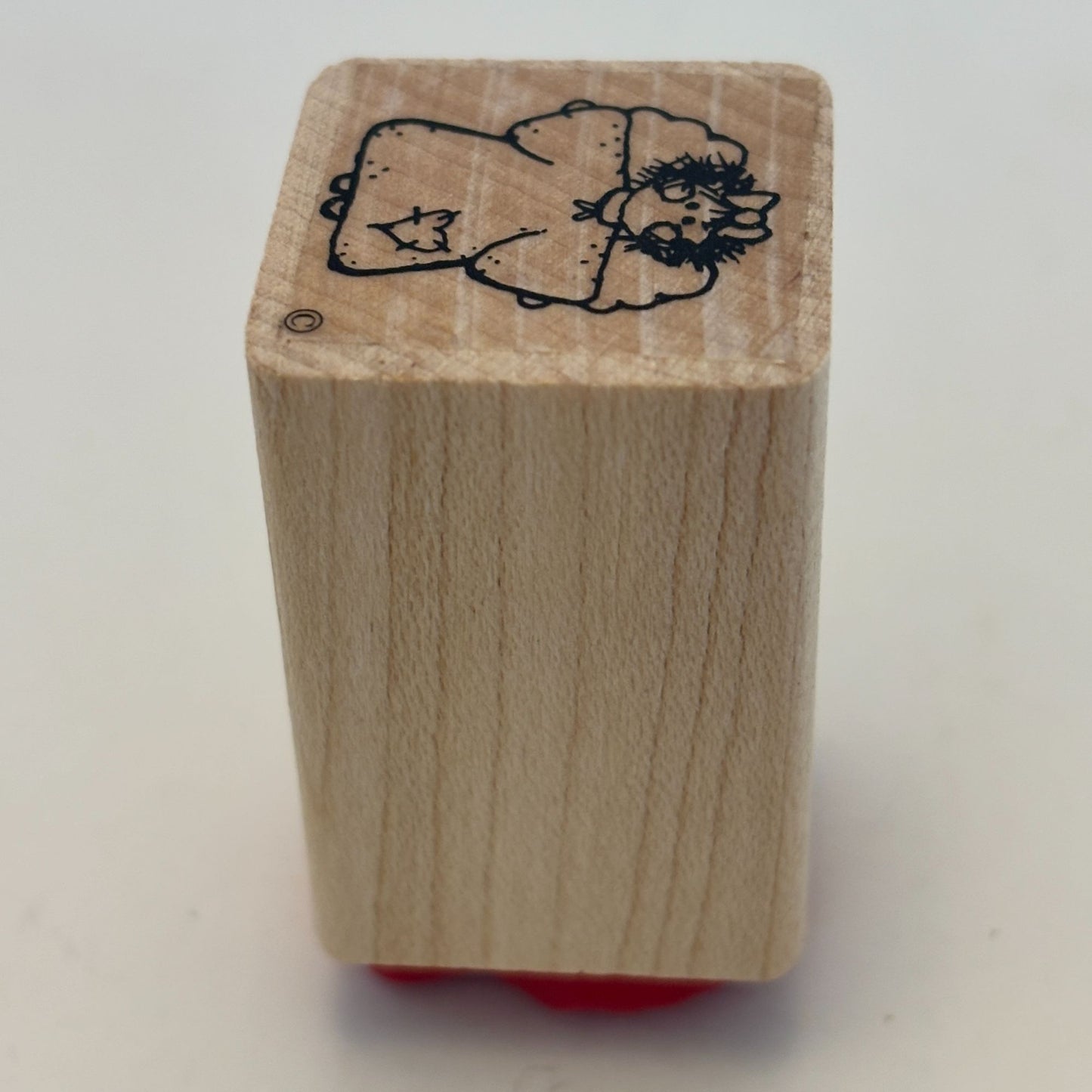 DOTS Rubber Stamp Christmas Country Angel Patches Gift Tag Card Making 1 Inch