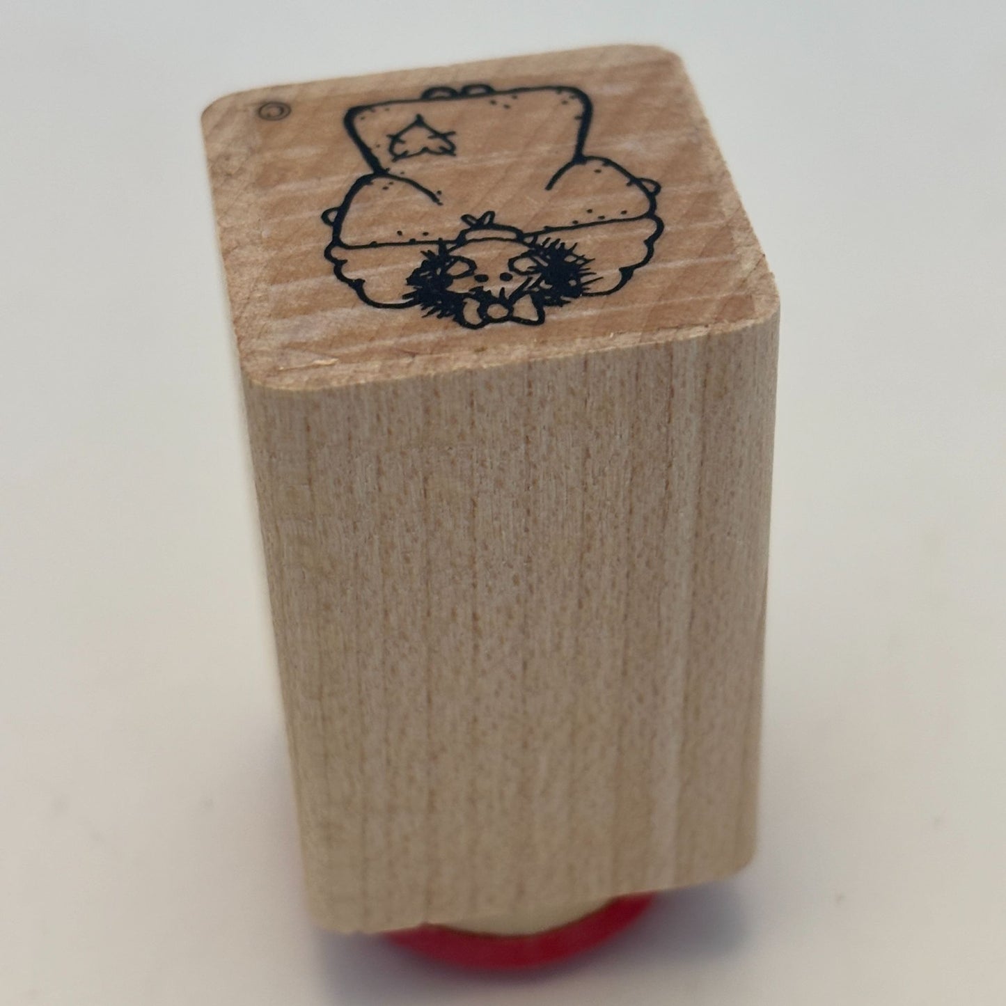 DOTS Rubber Stamp Christmas Country Angel Patches Gift Tag Card Making 1 Inch