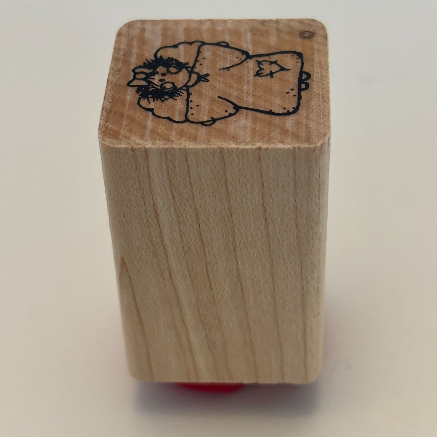 DOTS Rubber Stamp Christmas Country Angel Patches Gift Tag Card Making 1 Inch