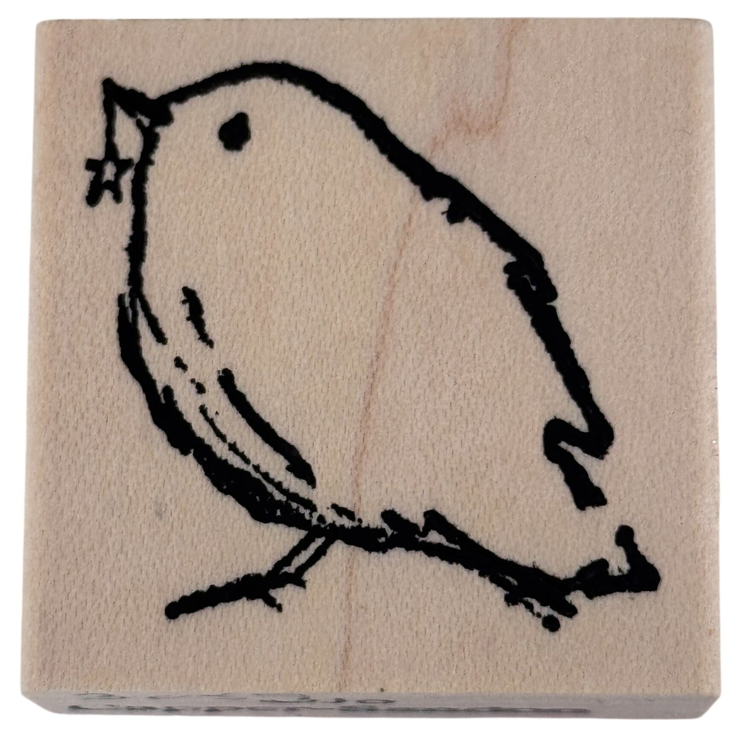 Stampotique Rubber Stamp Bird Spring Animal Cardmaking Paper Crafts Scrapbooking Nature Garden Perched Garden