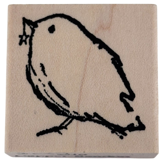 Stampotique Rubber Stamp Bird Spring Animal Cardmaking Paper Crafts Scrapbooking Nature Garden Perched Garden