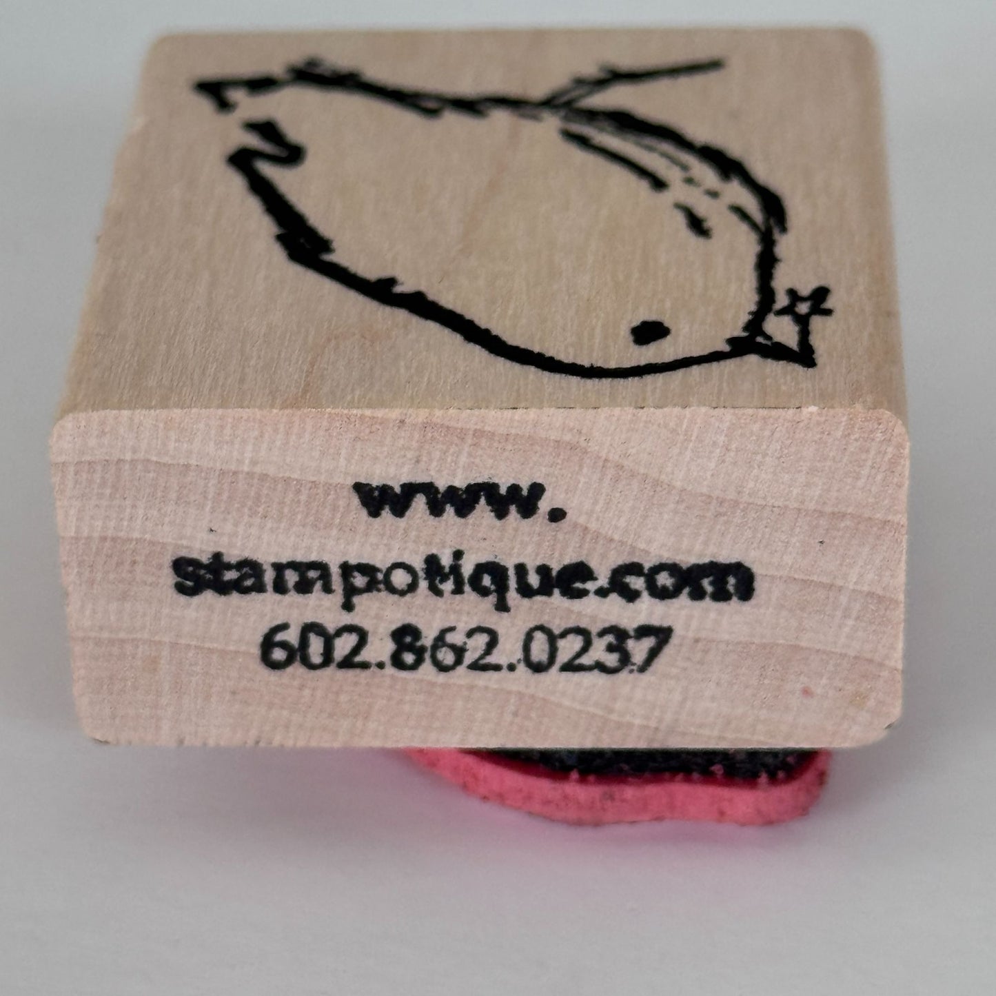 Stampotique Rubber Stamp Bird Spring Animal Cardmaking Paper Crafts Scrapbooking Nature Garden Perched Garden