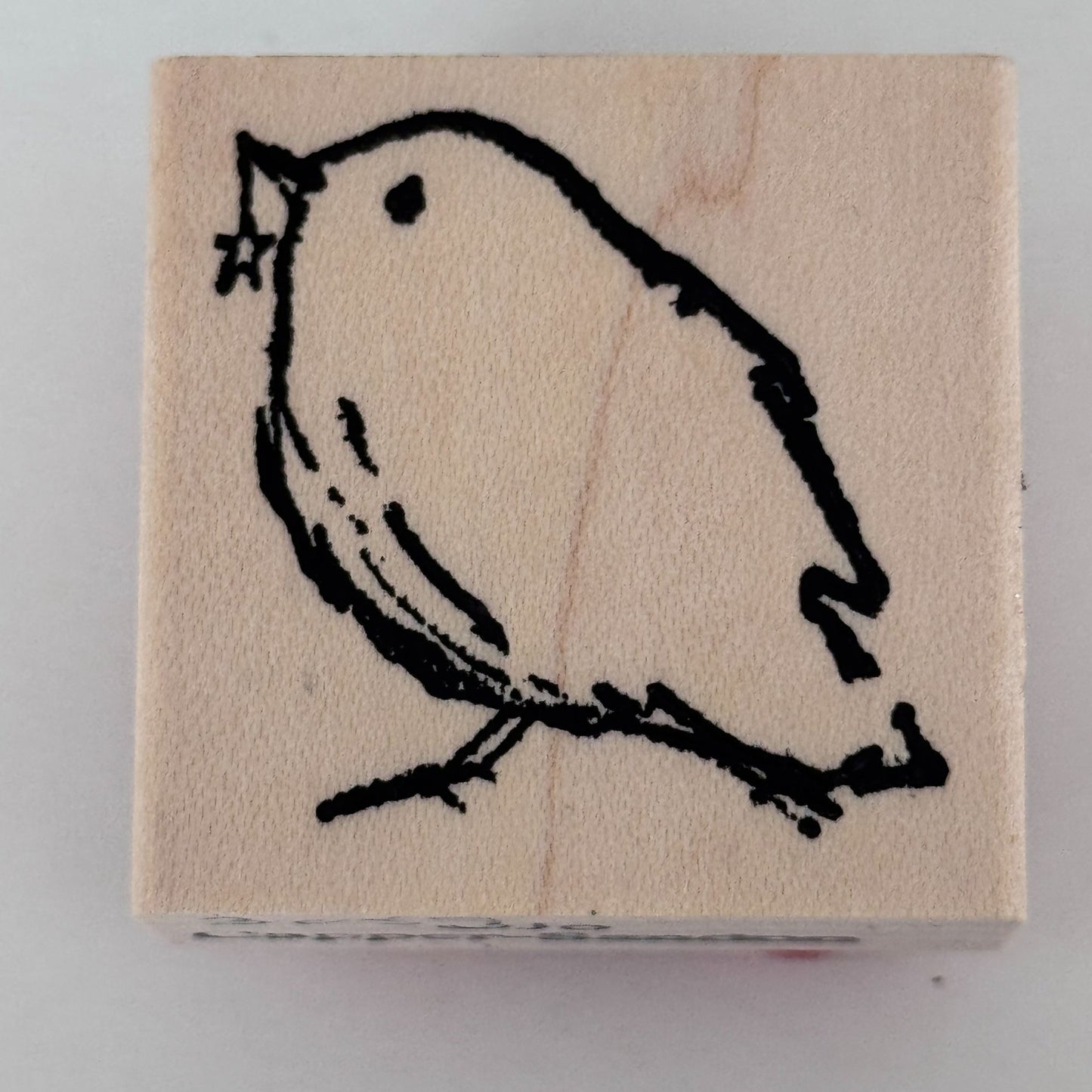 Stampotique Rubber Stamp Bird Spring Animal Cardmaking Paper Crafts Scrapbooking Nature Garden Perched Garden