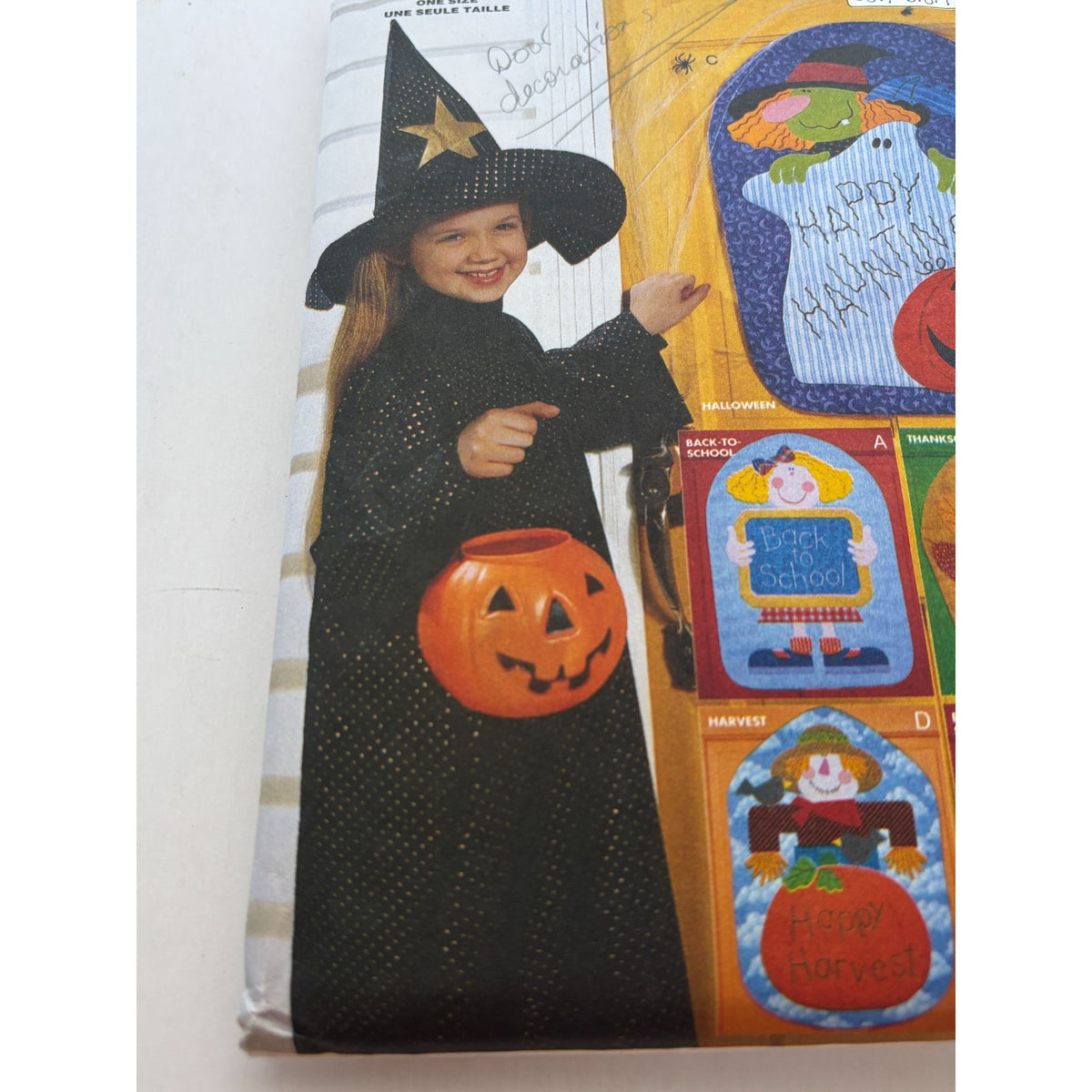 Butterick Sewing Pattern 6242 Fall Door Decorations Halloween Thanksgiving UC